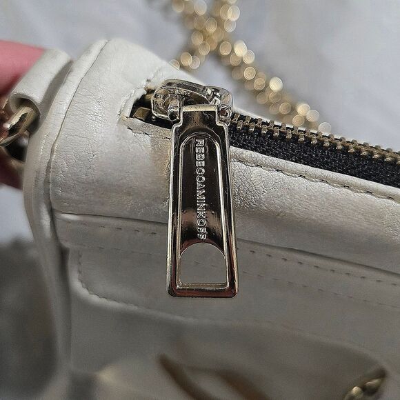 REBECCA MINKOFF WHITE LEATHER CROSSBODY PURSE - Picture 3 of 12